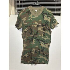 VTG 80’s Duck Bay Camo Short Sleeve Pocket T-Shirt Large Single Stitch USA